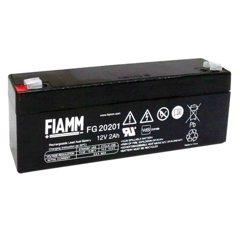 Fiamm  FG20201 12V 2Ah batteria AGM VRLA al piombo sigillata ricaricabile